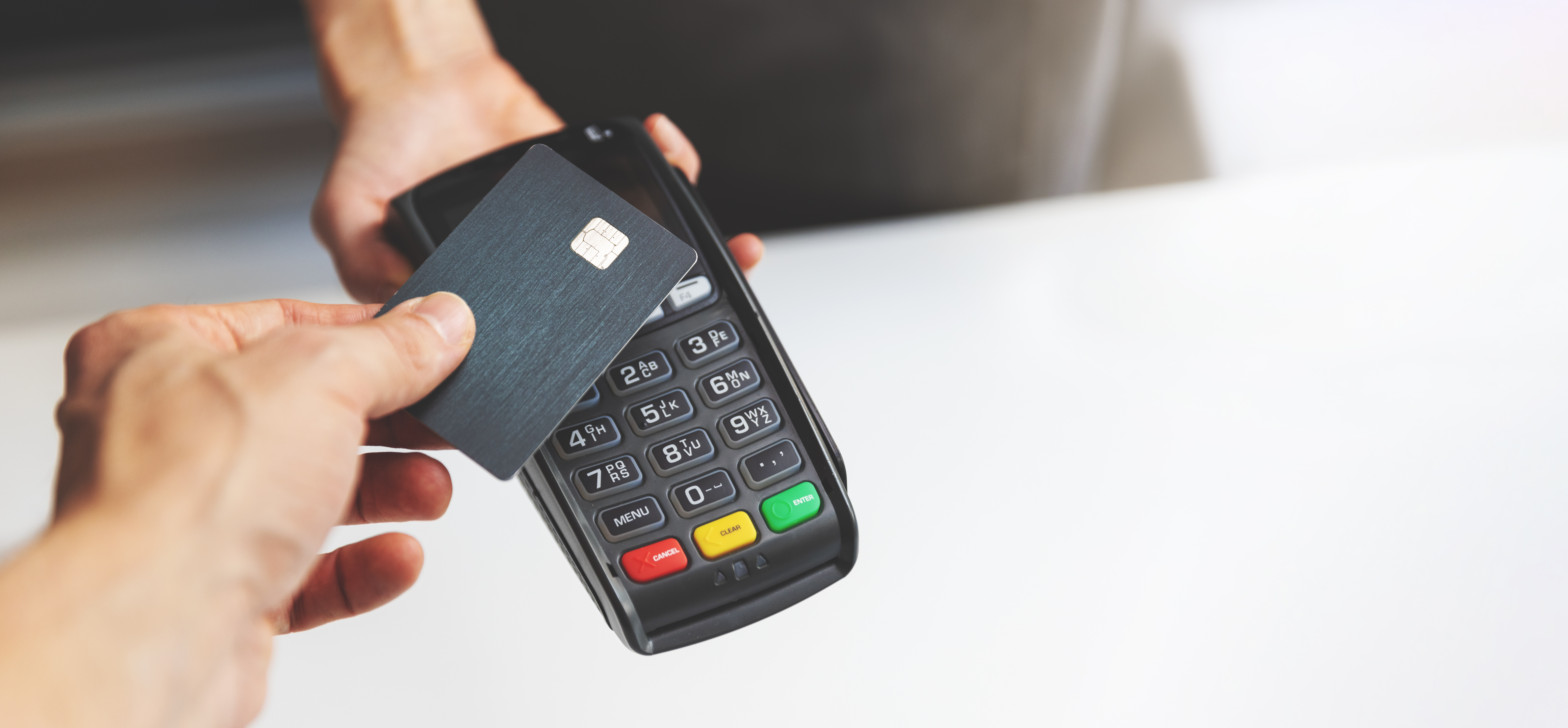 nfc contactless payment by credit card and pos terminal. copy sp